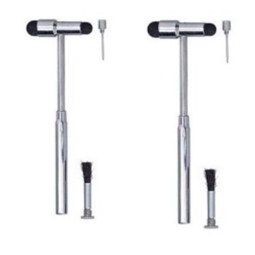 2 new neurological buck reflex hammer- color black free ship us seller- 2 pieces for sale