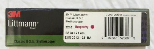 3M Littmann Classic II S.E.  Stethoscope -Raspberry Tubing - 2210