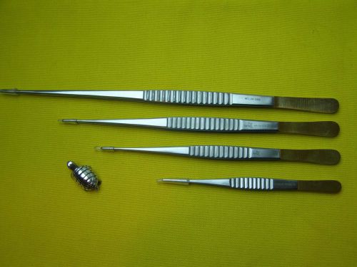 4pcs-debakey thoracic tissue forcep-gold handle-6,8,9.5,12&#034;,surgical instruments for sale