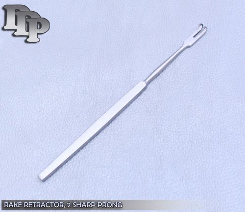 Rake Retractor, 2 Sharp Prong, Surgical Instruments