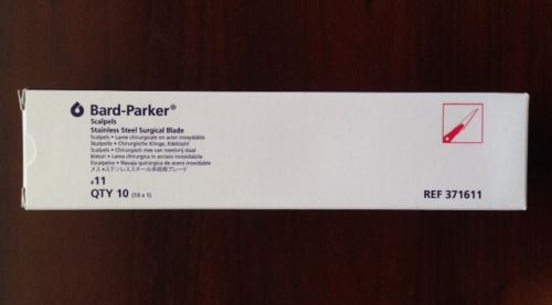 BD Bard-Parker #11 Surgical Scalpels Stainless Steel 10/bx #371611 Sterile Aspen