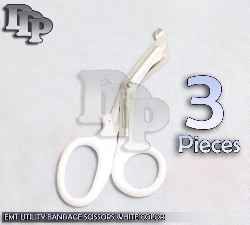 3 emt ems trauma shears utility scissors 7.25&#034;, white for sale