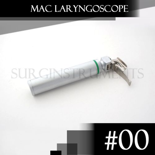 Fiberoptic Laryngoscope Medium Handle And #00 Mac Blade - EMT Anesthesia