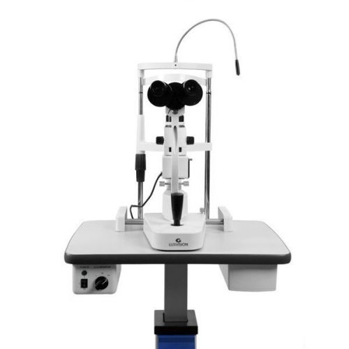 Us ophthalmic slit lamp microscope wth table top sl-700 luxvision warranty for sale