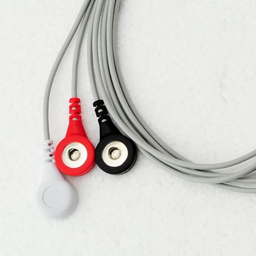 Mindray, Nihon Kohde 3 lead ECG leadwire, Snap,Holter Recorder ECG Patient Cable