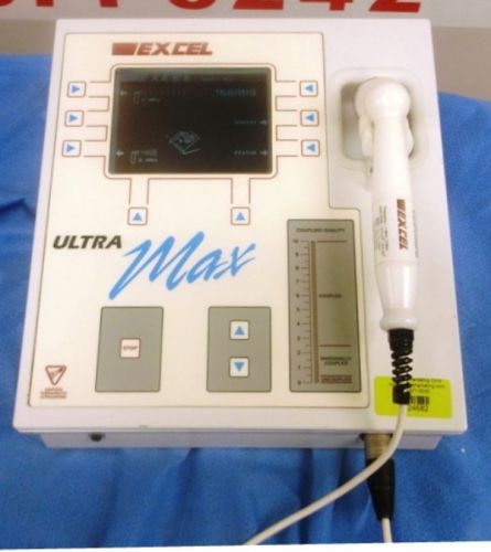 EXCEL ULTRAMAX THERAPEUTIC ULTRASOUND with 1 MHZ PROBE