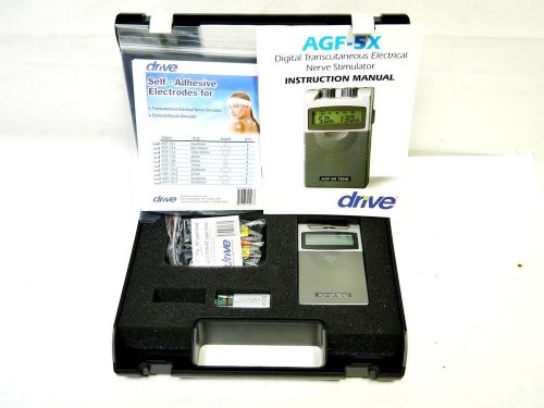 Drive Medical Portable Digital Dual Channel 5 Mode Tens Unit AGF-5X - New