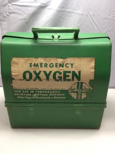 Vintage 1960s Breath &#039;O Life Emergency Oxygen Kit