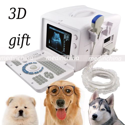 Veterinary vet ultrasound scanner machine w convex probe 3d external station-bid for sale