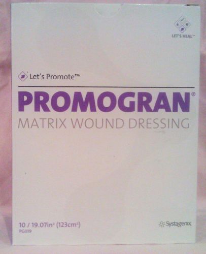 Systagenix (19.07 in sq) Promogran® Wound Dressings box of 10 Exp 01/2016 PG019