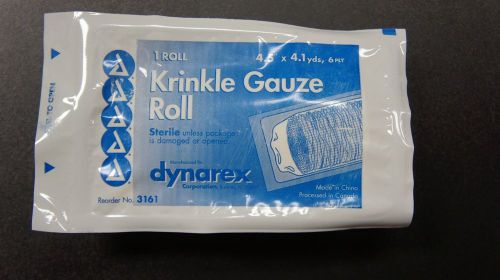 Dynarex 3161 Krinkle Gauze Roll 4.5” x 4.1yds ~ Lot of 88