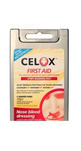 Celox Nosebleed Surplus Pads Dressing Bandages Emergency First Aid Home EMT IFAK