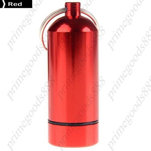 Waterproof Bottom Concave Medicine Bottle Pill Holder Medicine in Red