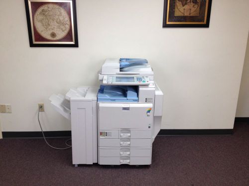 Ricoh MP C3001 Color Copier Machine Network Printer Scanner Fax Copy Finisher