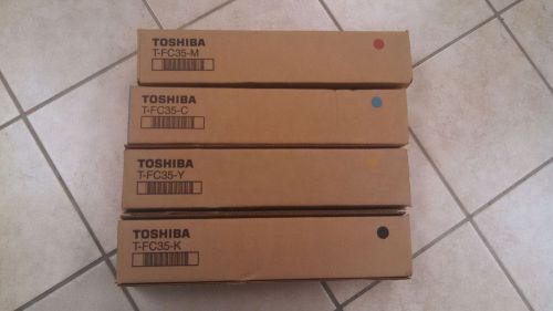 Toshiba-Toner-Cartridges-T-FC35-Cyan-Magenta-Yellow-Black-New Genuine