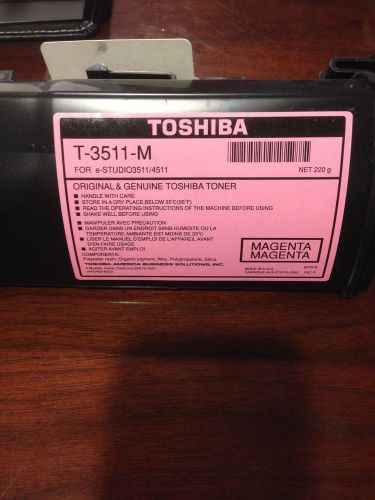 Genuine T3511M Magenta Toner Toshiba Copier Printer Fax STUDIO 3511 4511
