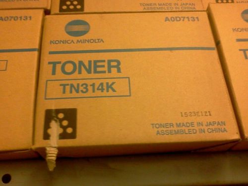 Genuine Konica Minolta c353 toner set TN314 black, cyan, magenta, yellow TN-314