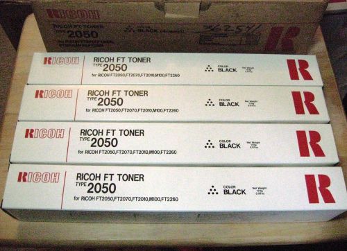 Free PriorityMail* (Box of 4) Ricoh FT Toner 2050 Black Serie 20 EDP CODE 889317