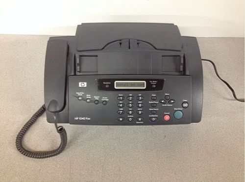 Hp 1040 inkjet fax scanner printer no ink missing paper tray tab w/ power cord for sale