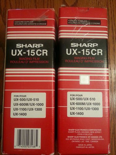 Two Sharp UX-15CR Imaging Film - NEW in Box