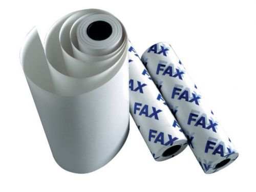 DOUBLE LENGTH FAX ROLLS 2 3 6 12 OR 24 - 216 MM X 100 M X 25 MM - NEW  +FREE 24H