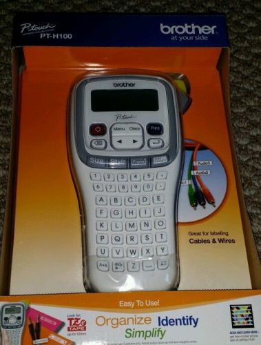 brother P-touch PT-H100 Handheld Label Maker Printer Labeling System Brand New
