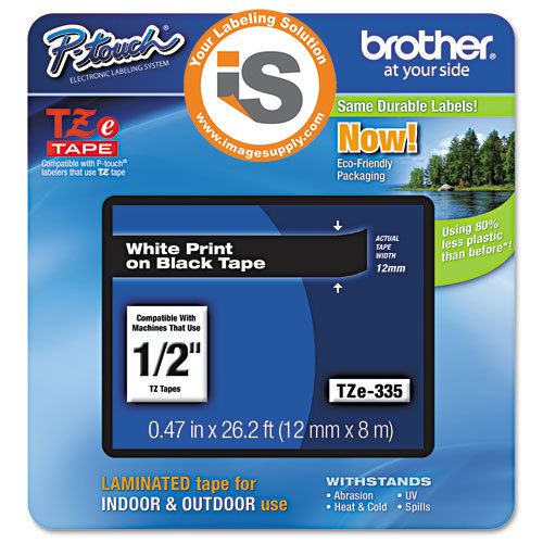 Genuine Brother P-Touch TZ-335 Label Tape TZ335 TZE335 TZE-335 PT-9600 PT-1650
