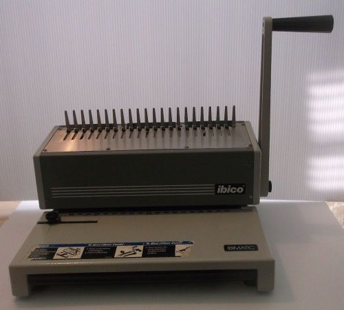Ibico  ibimatic plastic comb binding machine ch8212 for sale