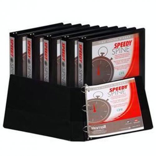 Speedy spine blk 1.5&#034; blk 6pk binders/laminators m18150c for sale