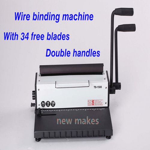 New 130 Sheets 34 Holes A4 Papers Max Double Wire Book Binding Machine