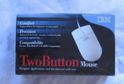 IBM TWO BUTTON MOUSE NEW IN BOX SEALED