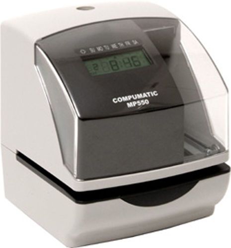 NEW COMPUMATIC MP550 HEAVY DUTY TIME RECORDER &amp; DOCUMENT VALIDATION STAMP