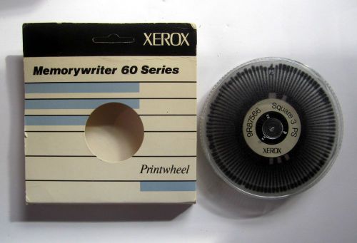 Xerox Square 3 PS Model 9R87566 Printwheel
