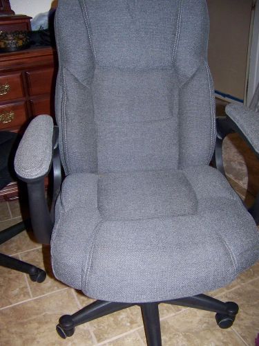 Office Chair Grey Gray Executive Style Excellent Condition See Pics