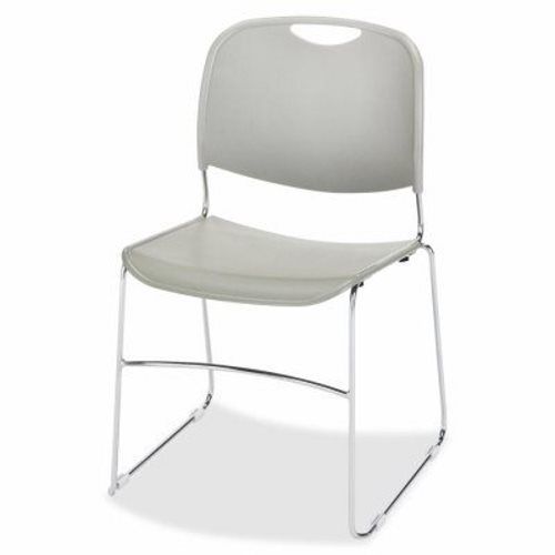 Lorell Wire Frame Stack Chair, 19&#034;x19&#034;x30&#034;, Gray (LLR42940)