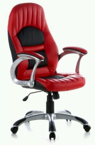 Executive chair office chair gamer racer 200 art leather red / black for sale