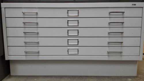Safco products 4994tsr five-drawer steel flat file- 40-3/8w x 29-3/8d for sale