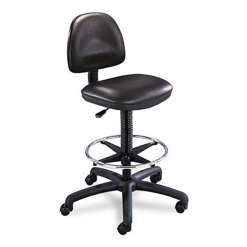 Safco SAF3406BL Precision Extended Height Swivel Stool with Adjustable Footring
