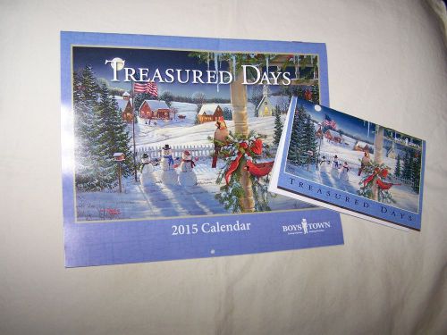 Boys Town Treasured Days 2015 Wall Calendar &amp; Pocket Calendar; Free Shipping