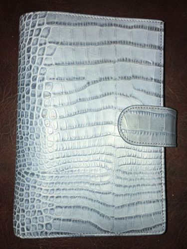 Gillio Medium Compagna Blue Matte Croco