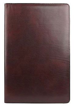 Bosca old leather collection legal pad cover - black for sale