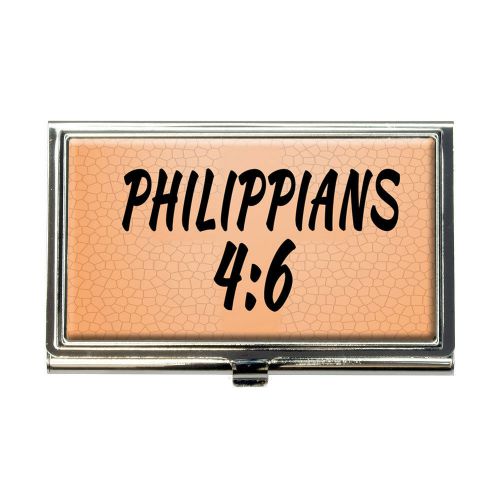 Bible Verse Philippians 4-6 Business Credit Card Holder Case