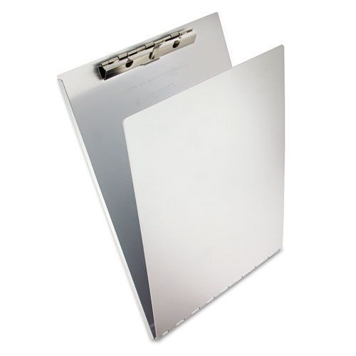 Saunders aluminum clipboard w/writing plate, 3/8&#034;&#034;capacity, 8.5w x 12h, silver for sale