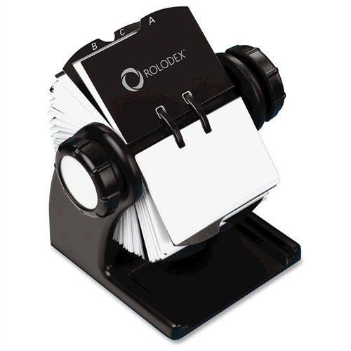Rolodex woodtones rotary business card file - 400 card - 24 a-z (rol1734238) for sale