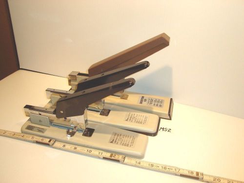 3 STAPLERS LEVER ASSISTED OFFICE SAFINA &amp; BOSTON NICE