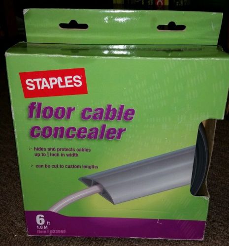 Staples floor cable concealer gray (6ft)