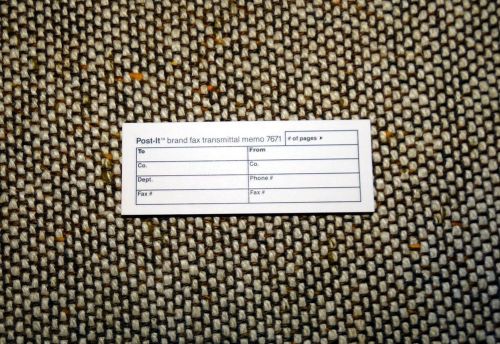 POST-IT 7671 FAX PAD 4 X 1 1/2&#034;, WHITE FAX NOTES - 2 pads - Total 58 NEW Sheets