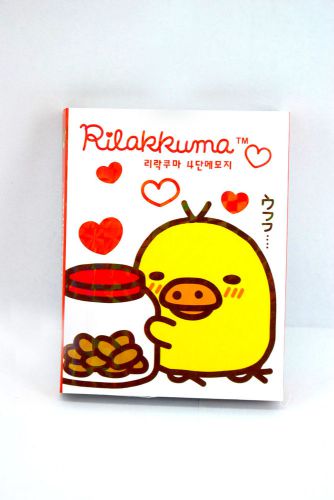 Kawaii&amp;cute Rilakkuma 4 styled notebook notepad V132
