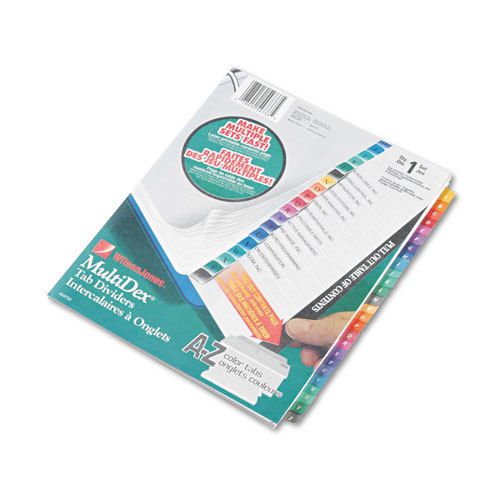 Multi-Dex Quick Reference Index, Assorted Color 26-Tab, Letter, 26/Set