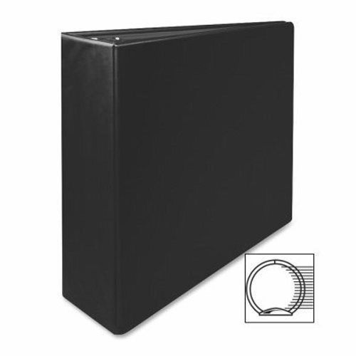 Business source round ring binder, 3&#034; capacity, 11&#034;x8-1/2&#034;, black (bsn09978) for sale